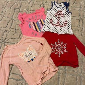 4 various little girls shirts💗